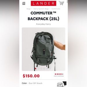 LANDER COMMUTER™ BACKPACK (25L) — used /good condition